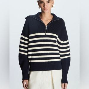 COS Knitted Half-Zip Sweater